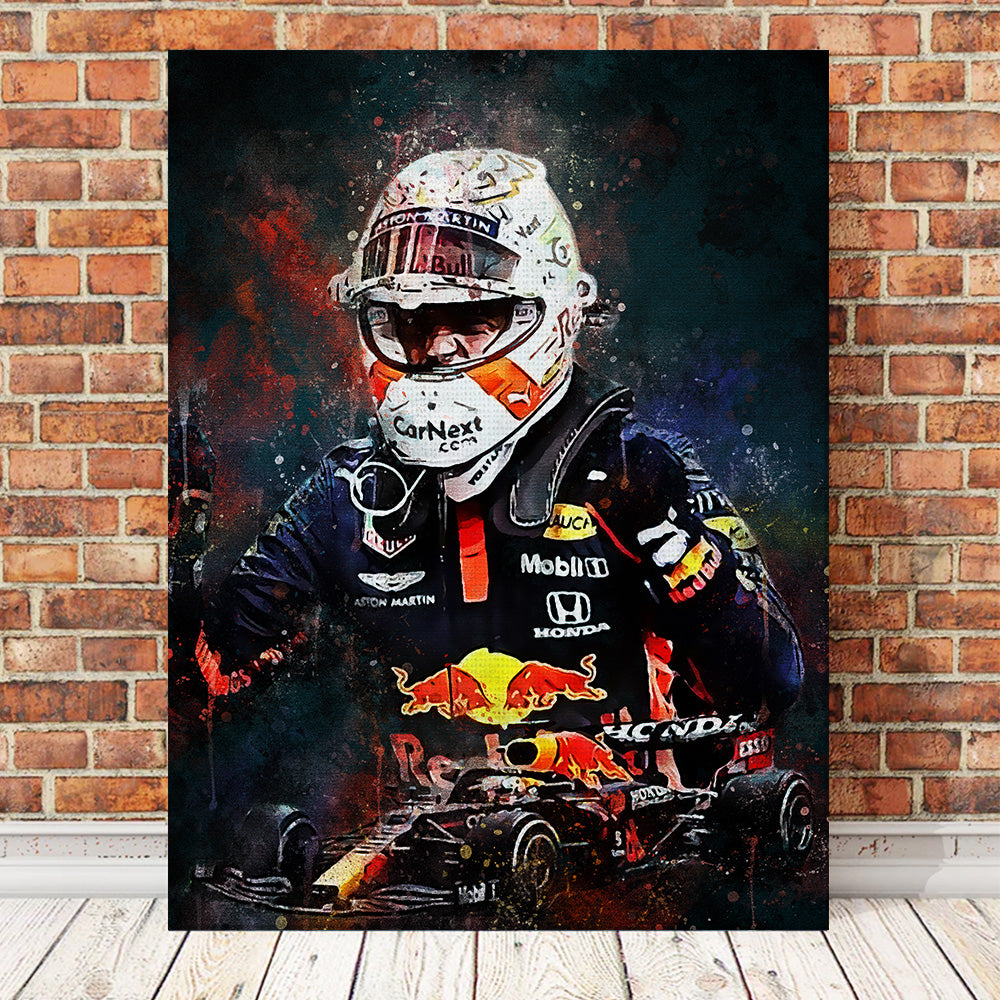 Max Verstappen Painting Wall Art