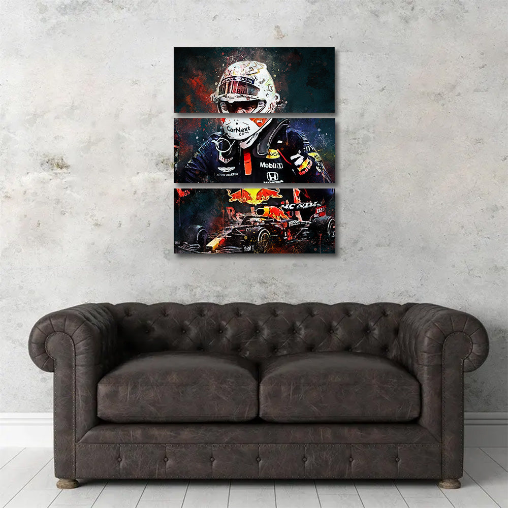 Max Verstappen Painting Wall Art
