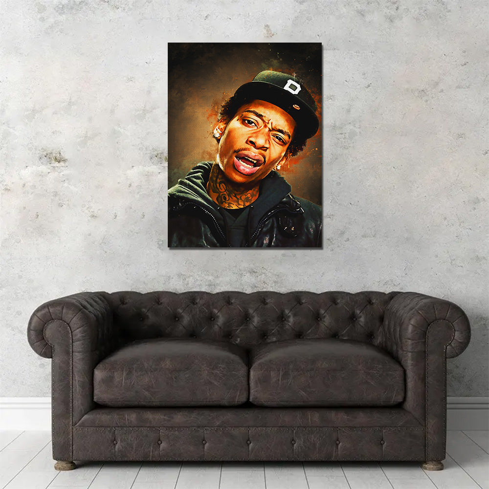 Wiz Khalifa Painting Wall Art