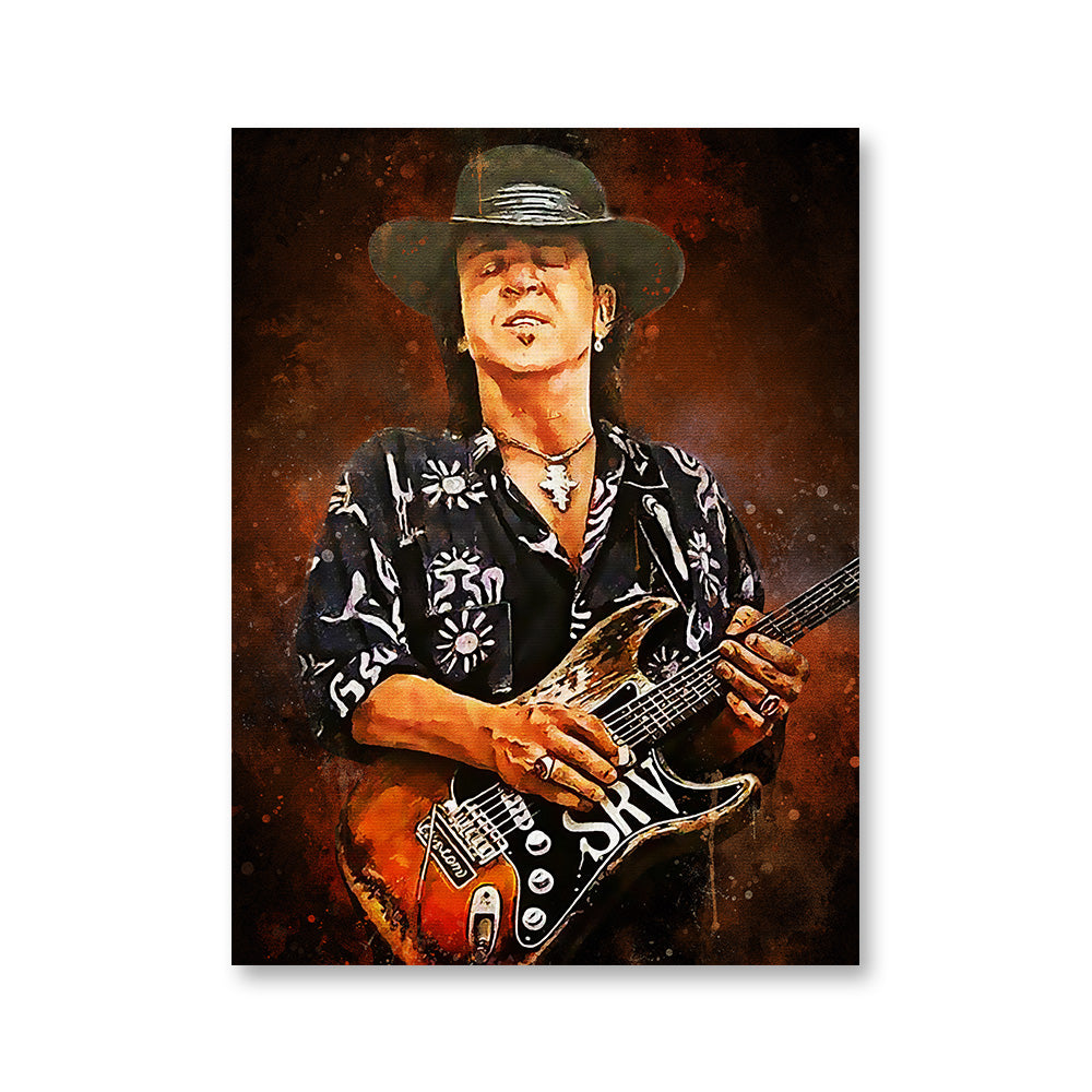 Stevie Ray Vaughan Painting Wall Art