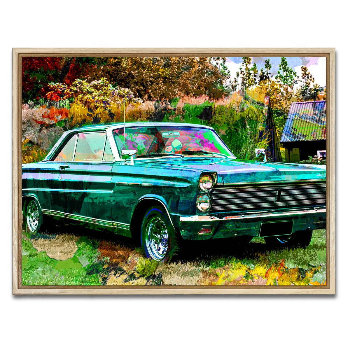 AUTO-MOCKUP WHITE | 1965 Mercury Comet Wall Art | 1 Piece | Natural Frame | group=4x3
