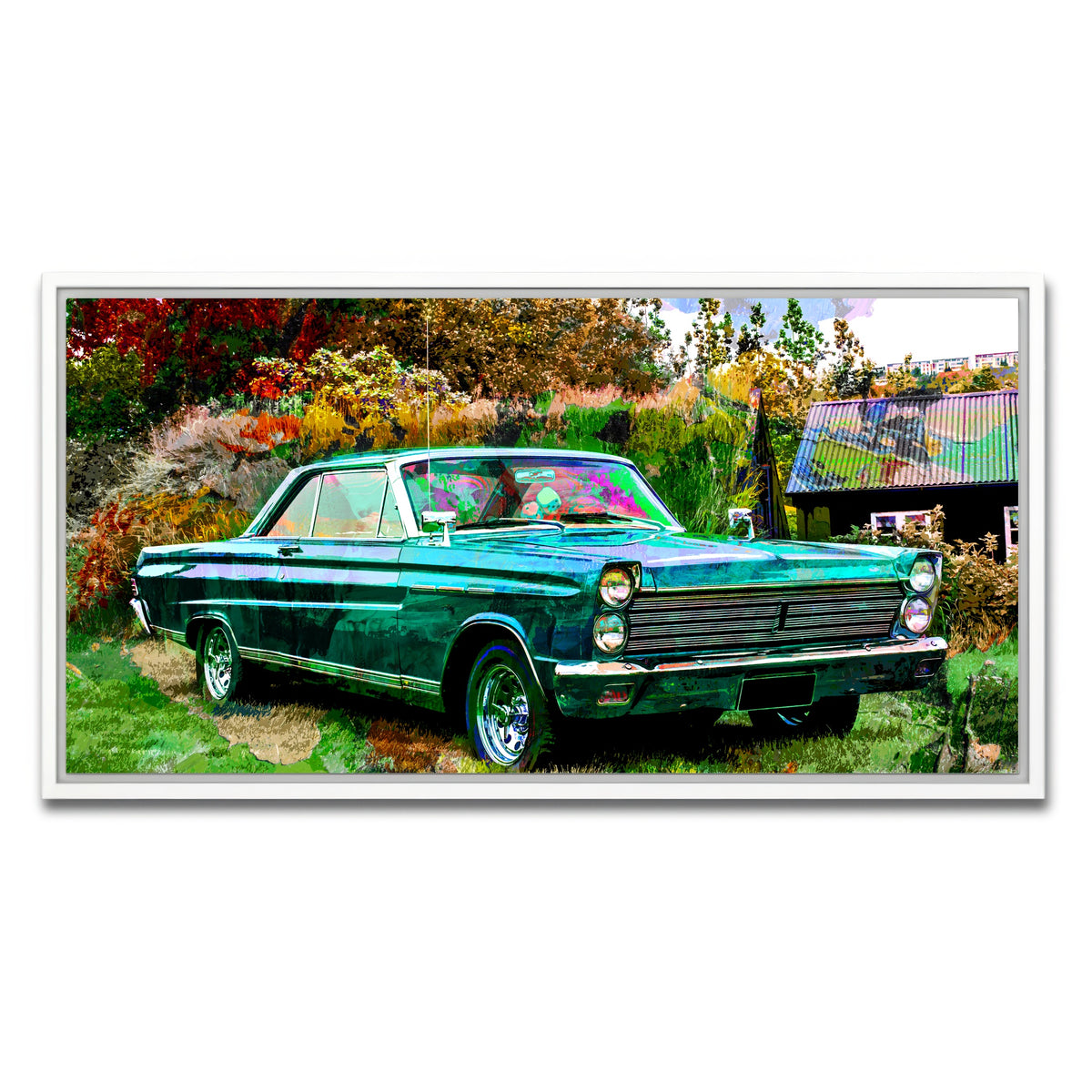 AUTO-MOCKUP WHITE | 1965 Mercury Comet Wall Art | 1 Piece | White Frame | group=2x1