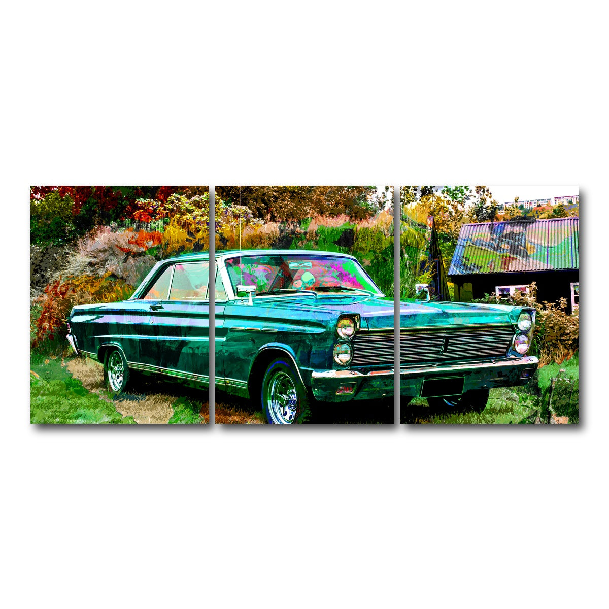 AUTO-MOCKUP WHITE | 1965 Mercury Comet Wall Art | 3 Piece | Gallery Wrapped | group=18x24