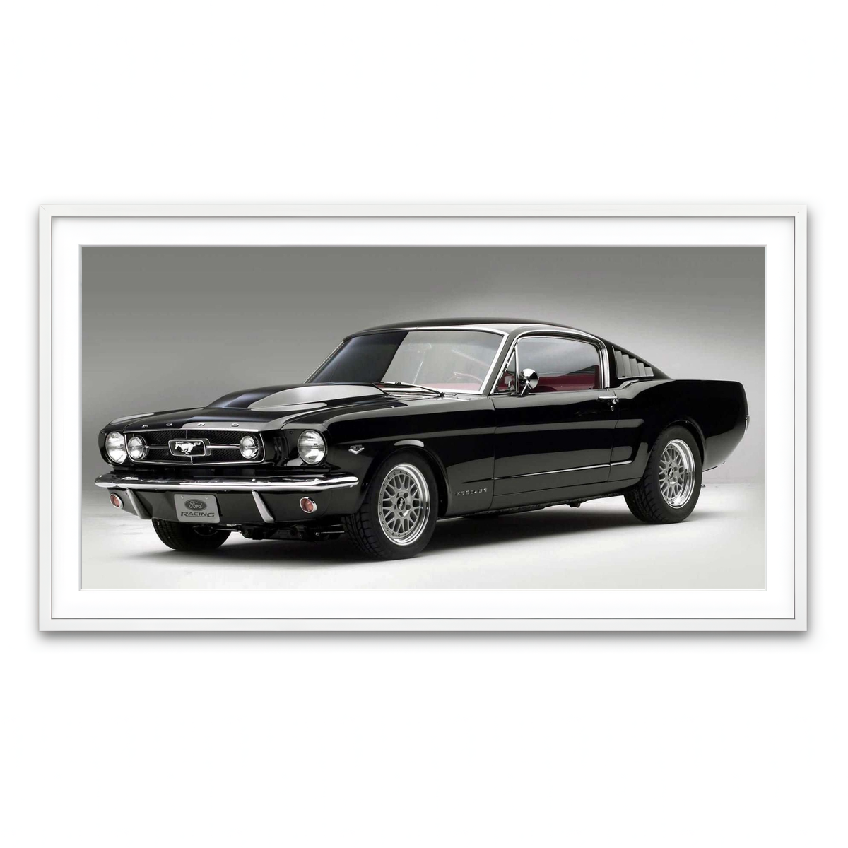 Framed Print 2x1 White