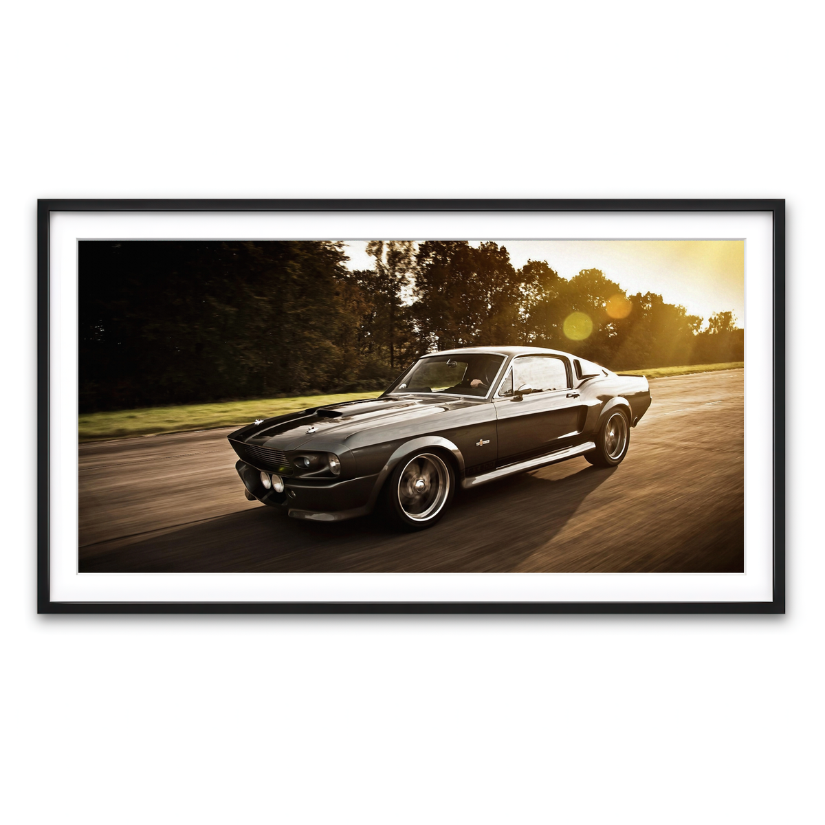 Framed Print 2x1 Black