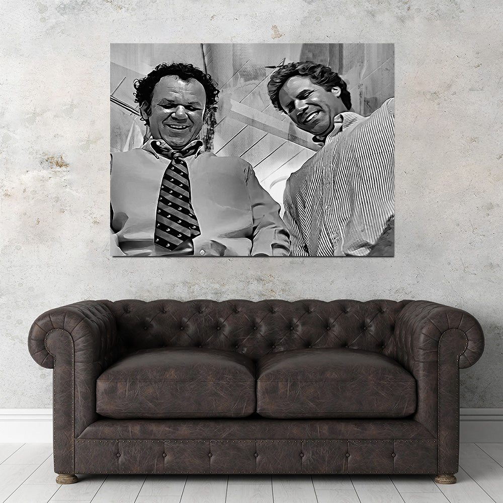 Step Brothers - Crossing Streams Grayscale Wall Art