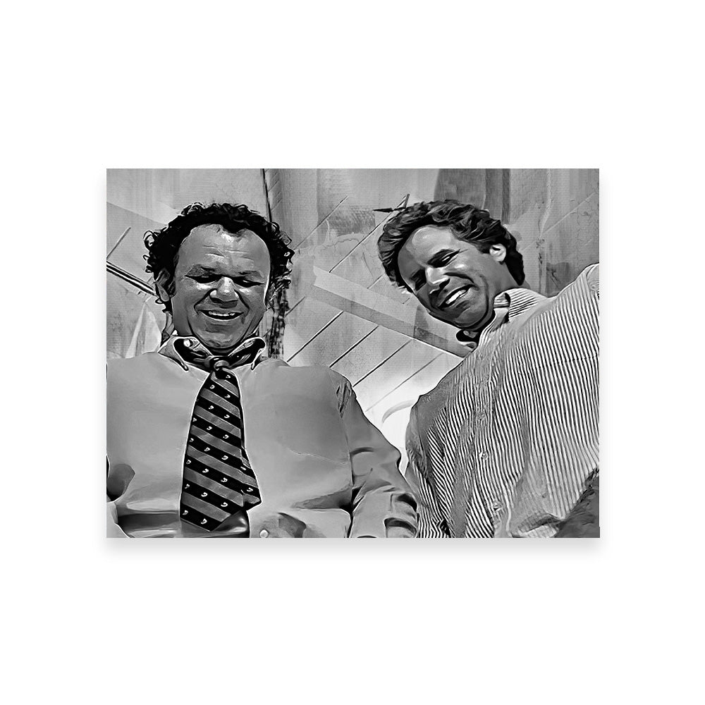 Step Brothers - Crossing Streams Grayscale Wall Art