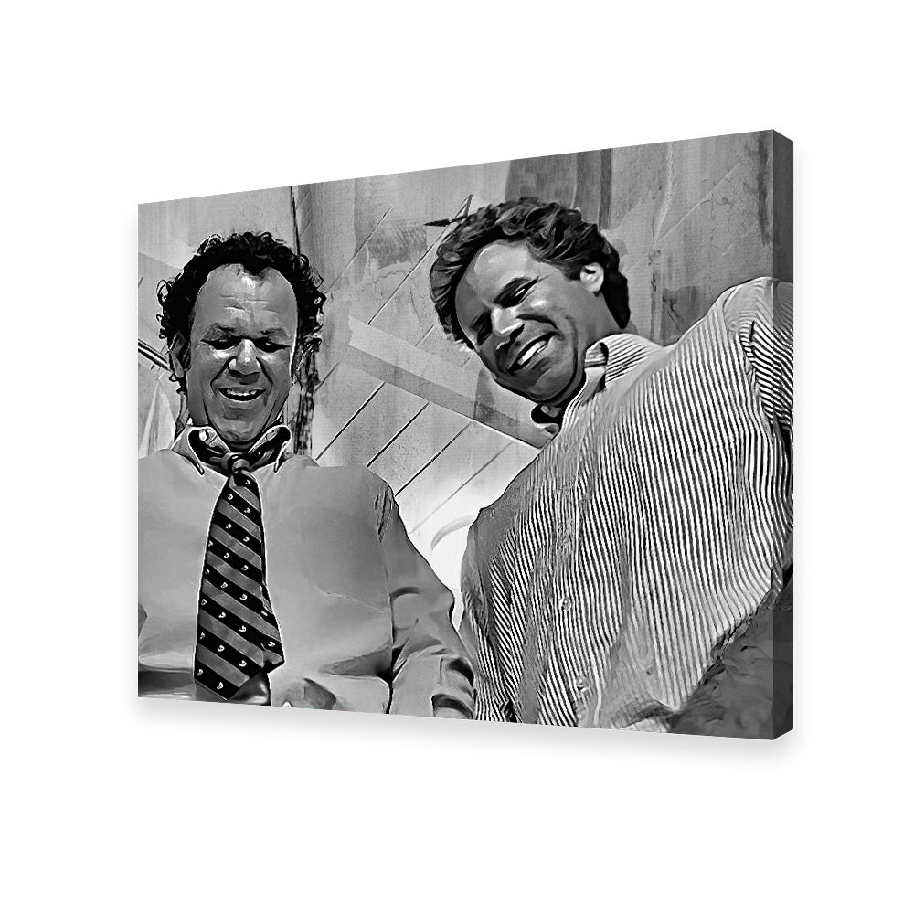 Step Brothers - Crossing Streams Grayscale Wall Art