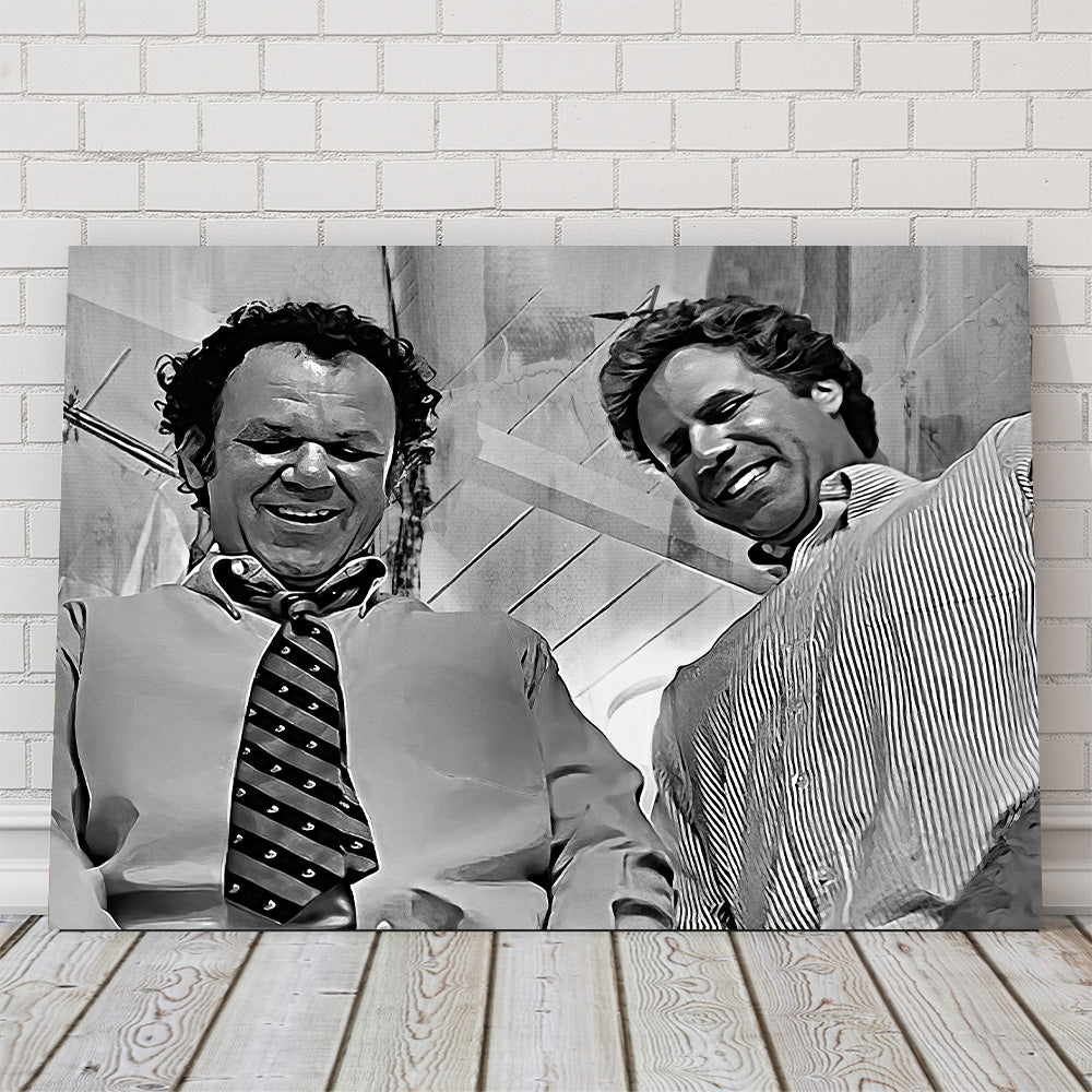 Step Brothers - Crossing Streams Grayscale Wall Art