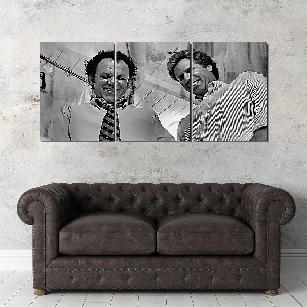 Step Brothers - Crossing Streams Grayscale Wall Art