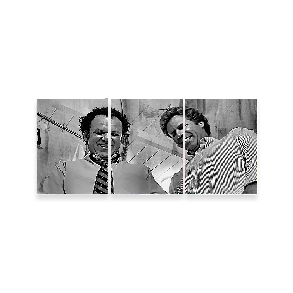 Step Brothers - Crossing Streams Grayscale Wall Art