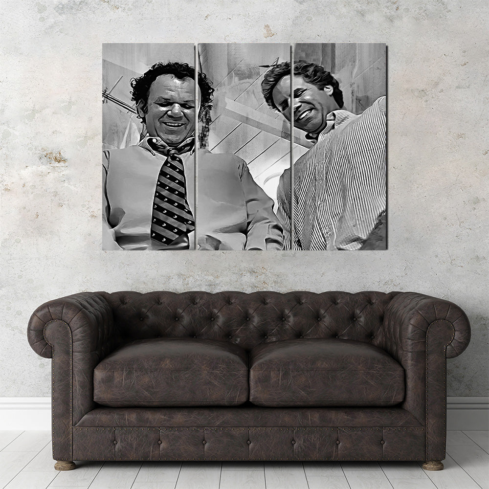 Step Brothers - Crossing Streams Grayscale Wall Art