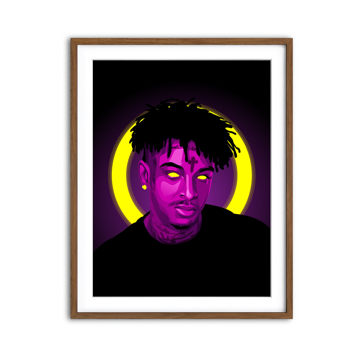 Framed Print 3x4 Walnut