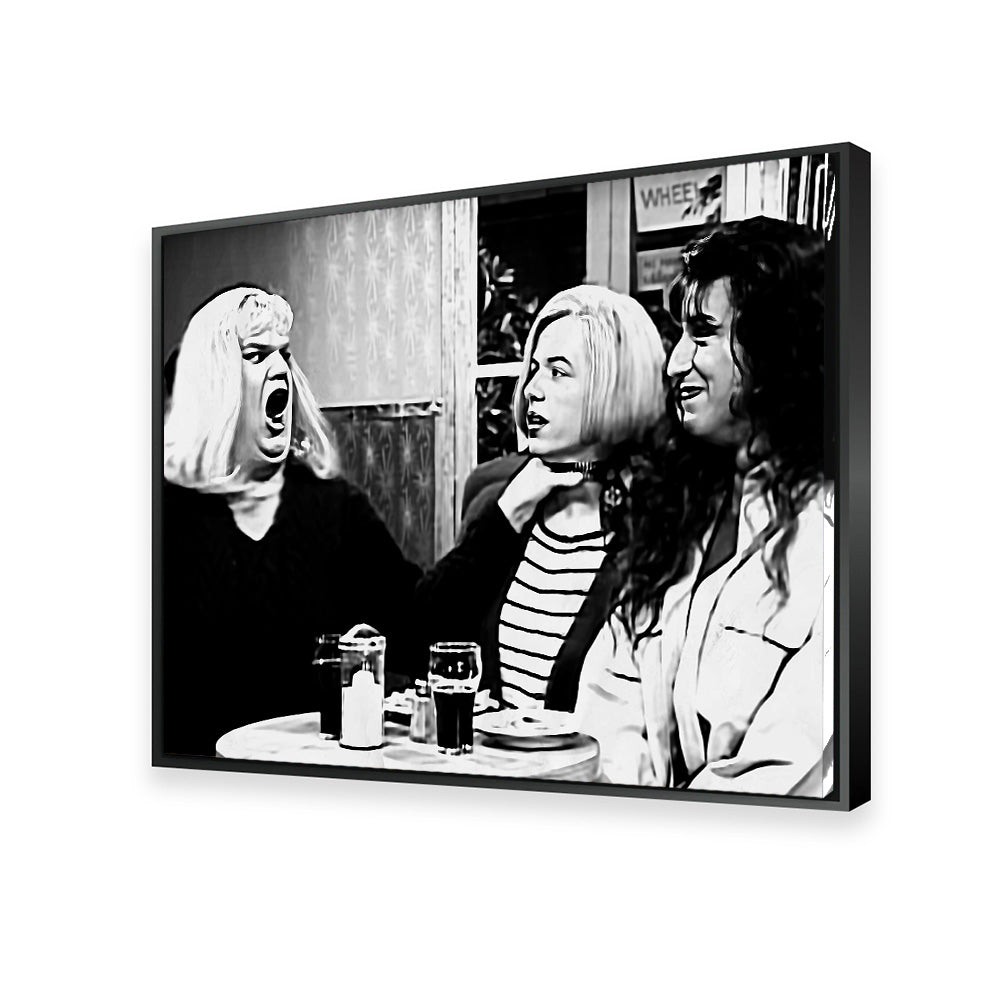 Lay Off Me I'm Starving Grayscale Wall Art
