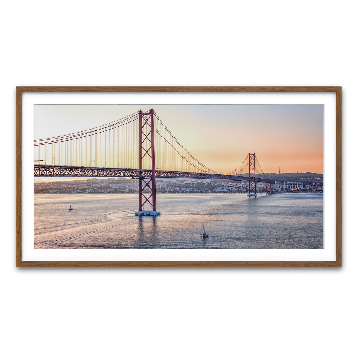 Framed Print 2x1 Walnut