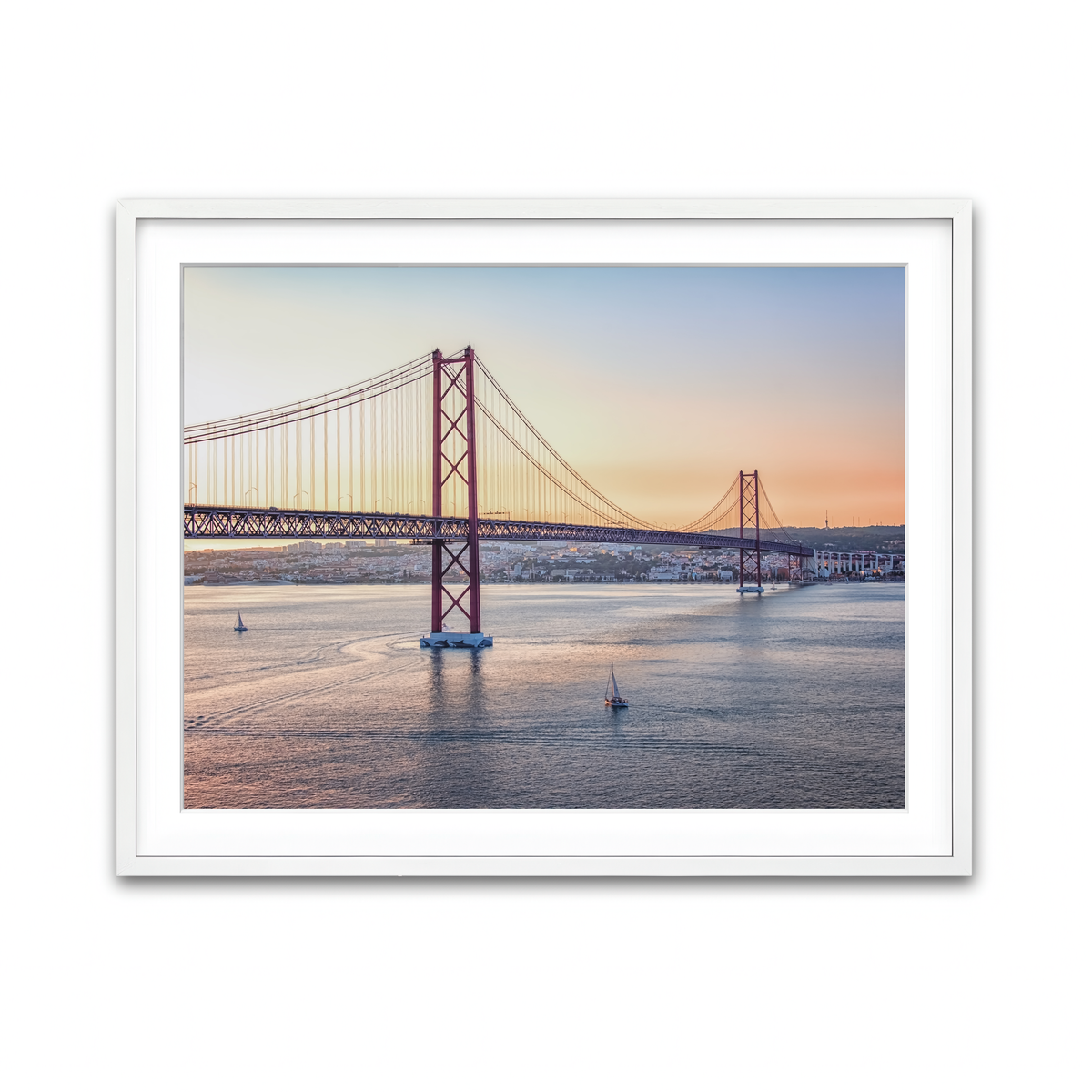 Framed Print 4x3 White