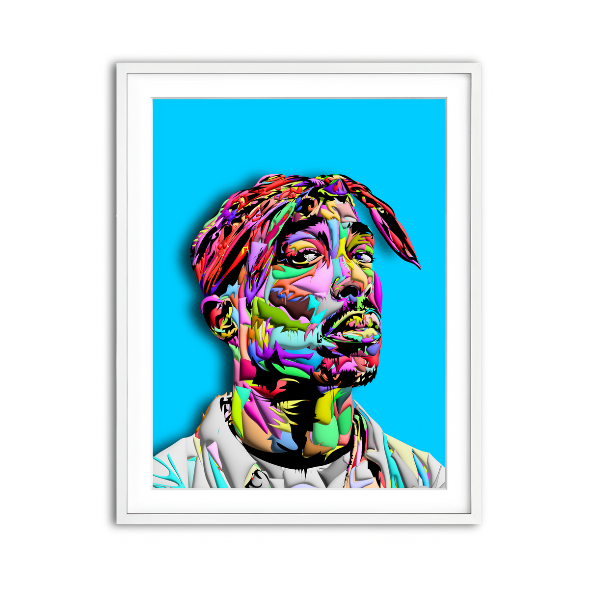 Framed Print 3x4 White