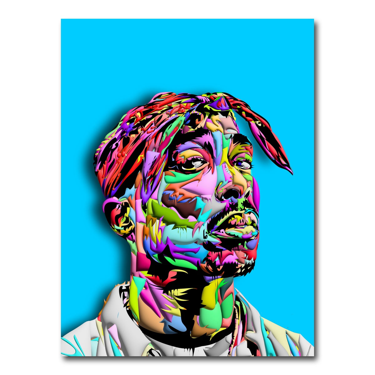 AUTO-MOCKUP WHITE | 2pac Blue | 1 Piece | Gallery Wrapped | group=3x4