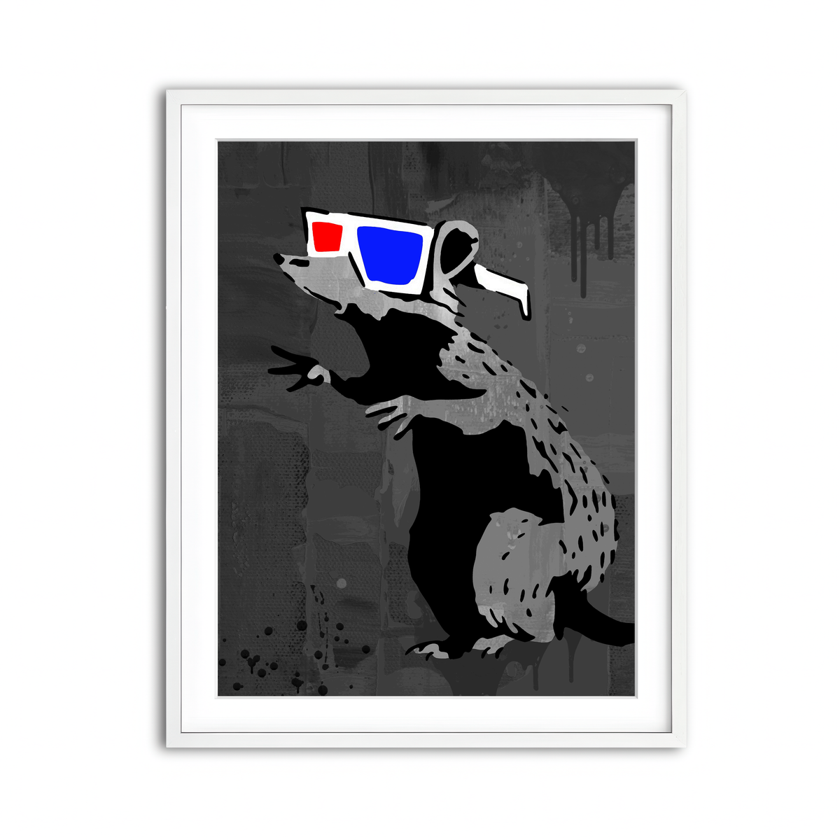 Framed Print 3x4 White