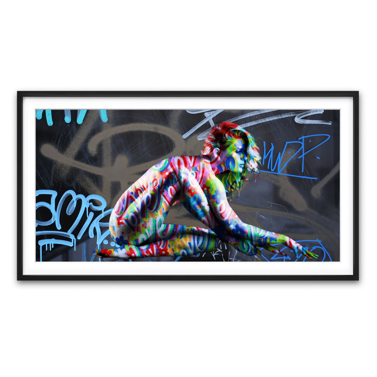 Framed Print 2x1 Black