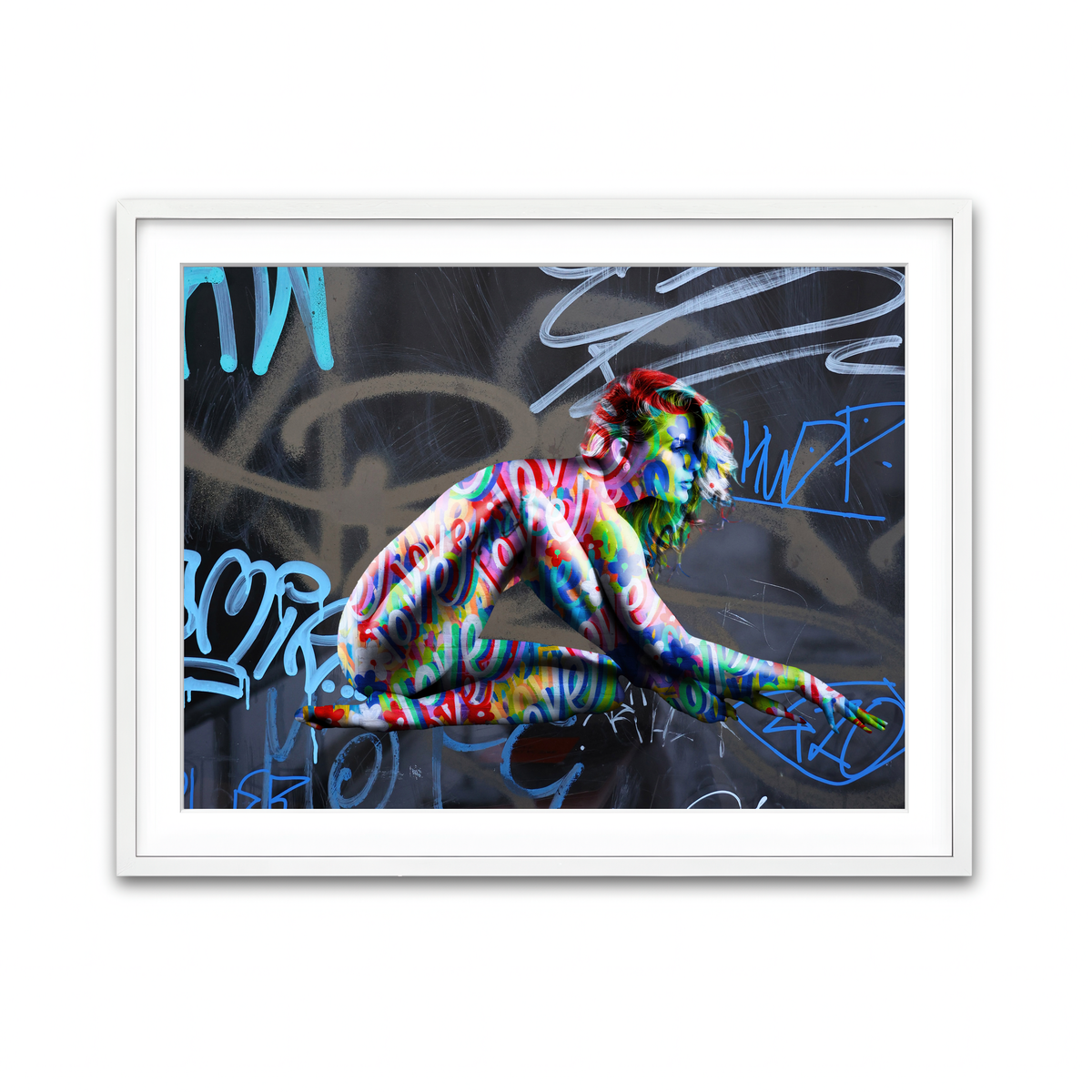 Framed Print 4x3 White