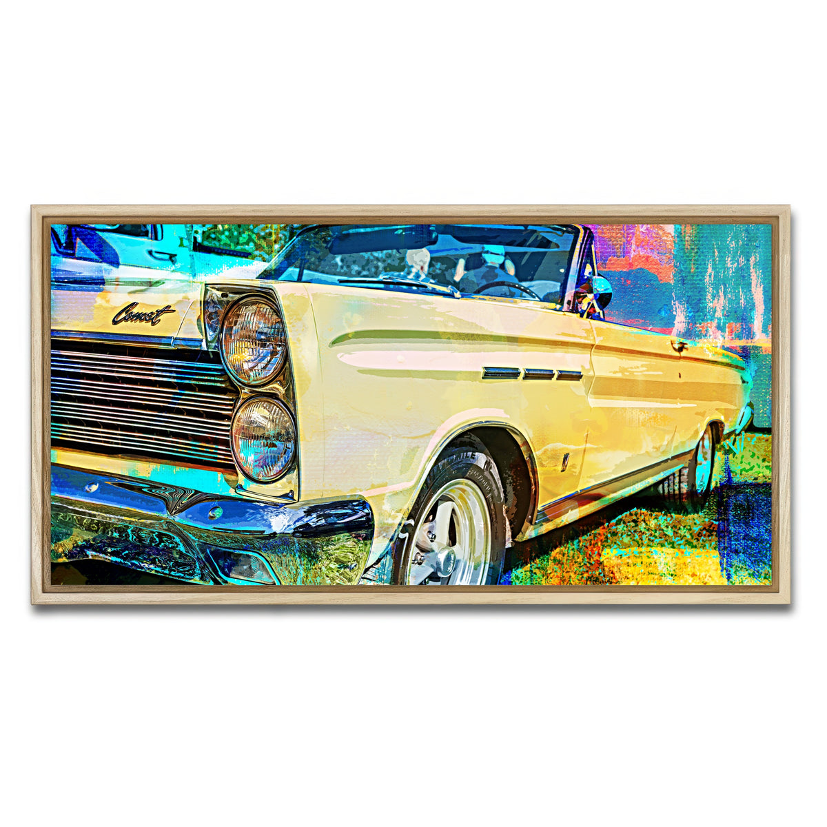 AUTO-MOCKUP WHITE | '65 Caliente Convertible | 1 Piece | Natural Framed Canvas | group=2x1