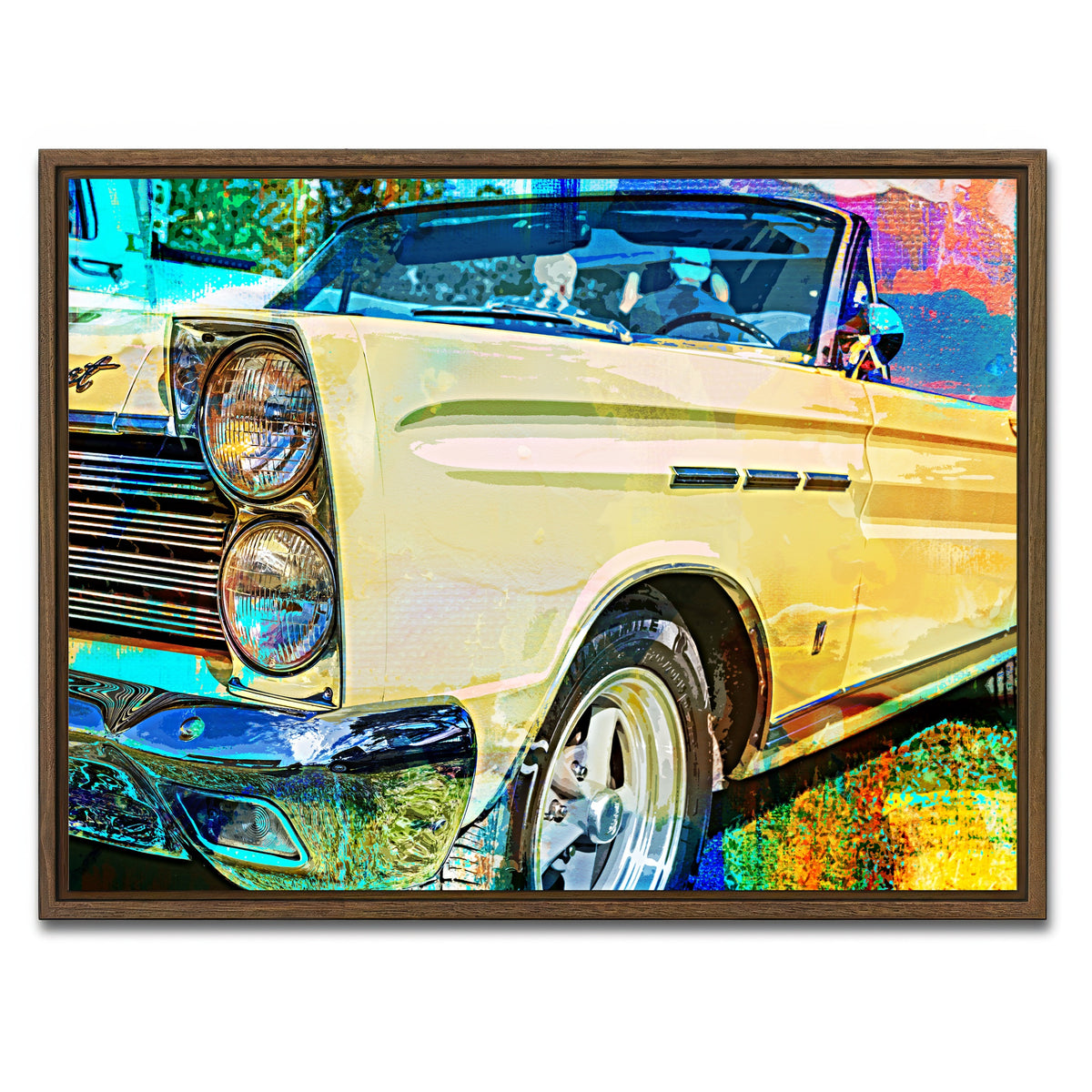 AUTO-MOCKUP WHITE | '65 Caliente Convertible | 1 Piece | Walnut Framed Canvas | group=4x3