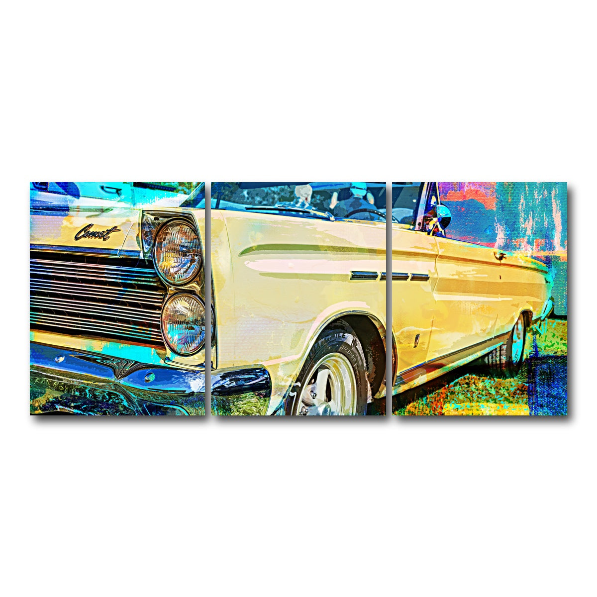 AUTO-MOCKUP WHITE | '65 Caliente Convertible | 3 Piece | Gallery Wrap Canvas | group=18x24