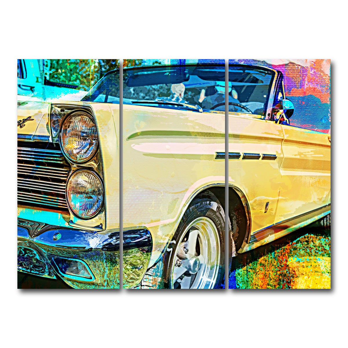 AUTO-MOCKUP WHITE | '65 Caliente Convertible | 3 Piece | Gallery Wrap Canvas | group=8x18
