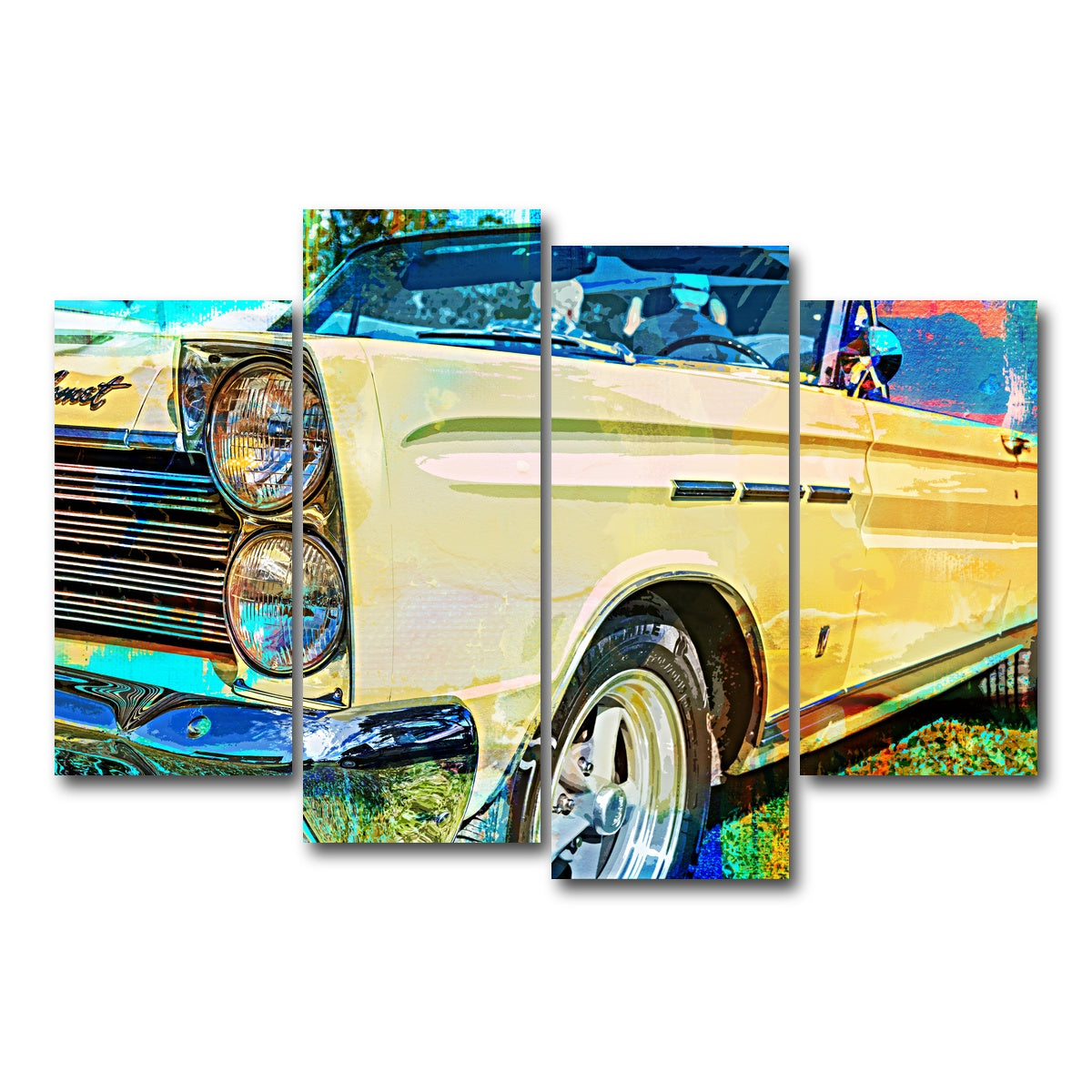 AUTO-MOCKUP WHITE | '65 Caliente Convertible | 4 Piece | Gallery Wrap Canvas | group=4_short