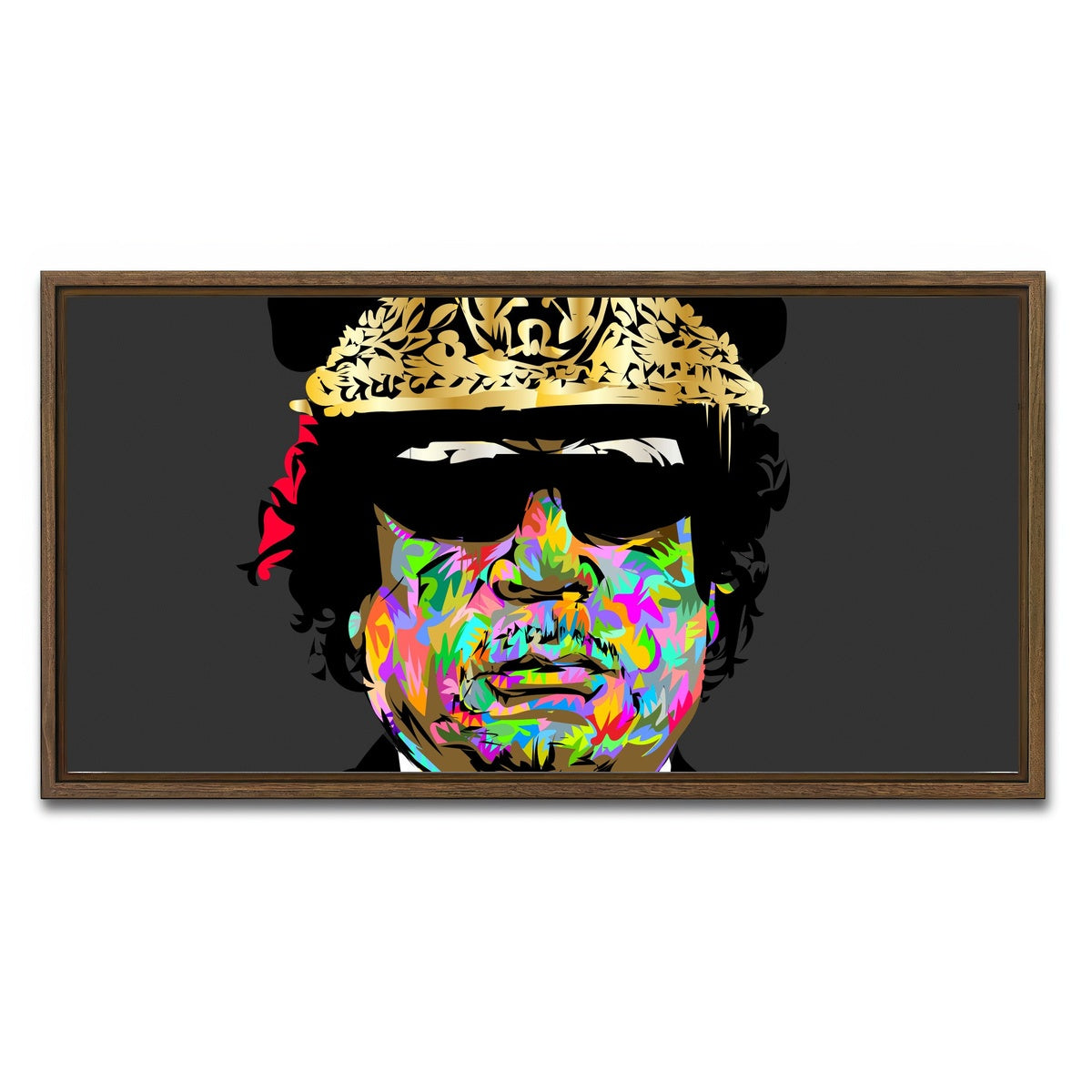 AUTO-MOCKUP WHITE | 666666 | 1 Piece | Walnut Framed Canvas | group=2x1