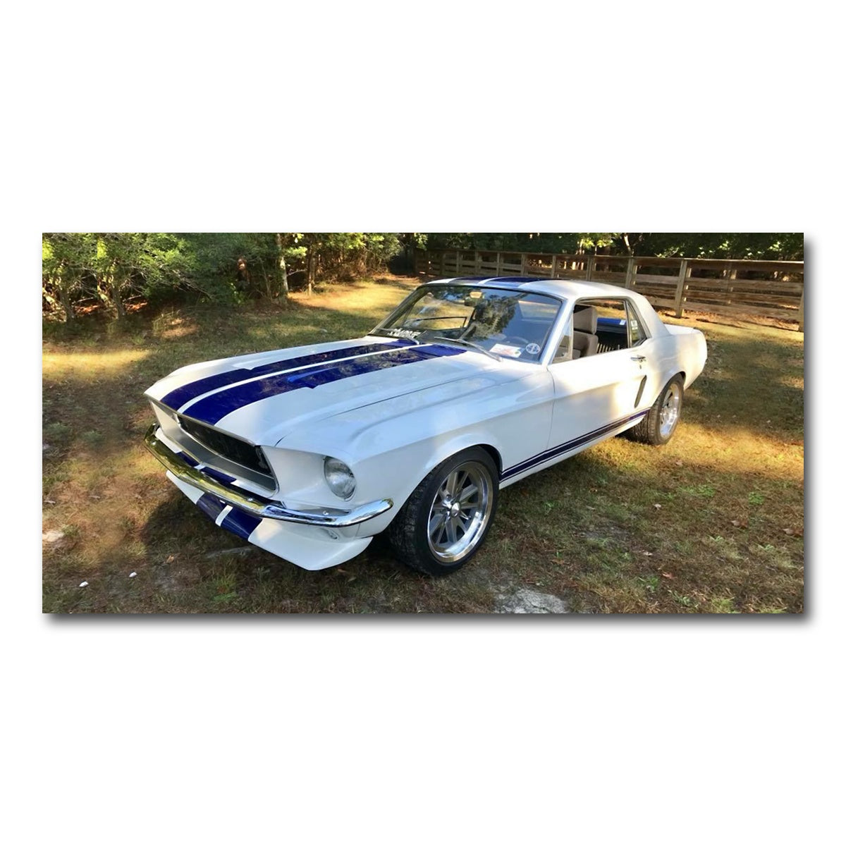 AUTO-MOCKUP WHITE | '68 Mustang | 1 Piece | Gallery Wrap Canvas | group=2x1