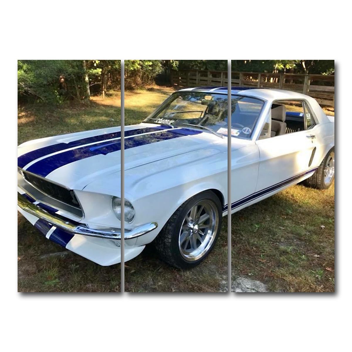 AUTO-MOCKUP WHITE | '68 Mustang | 3 Piece | Gallery Wrap Canvas | group=8x18