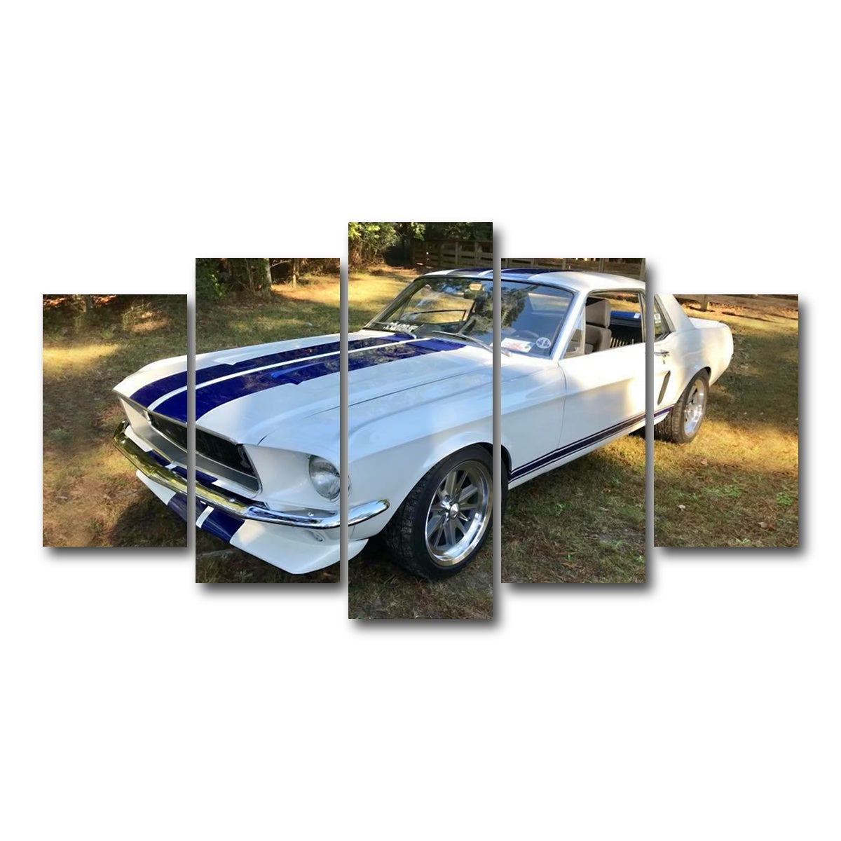 AUTO-MOCKUP WHITE | '68 Mustang | 5 Piece | Gallery Wrap Canvas | group=5_normal