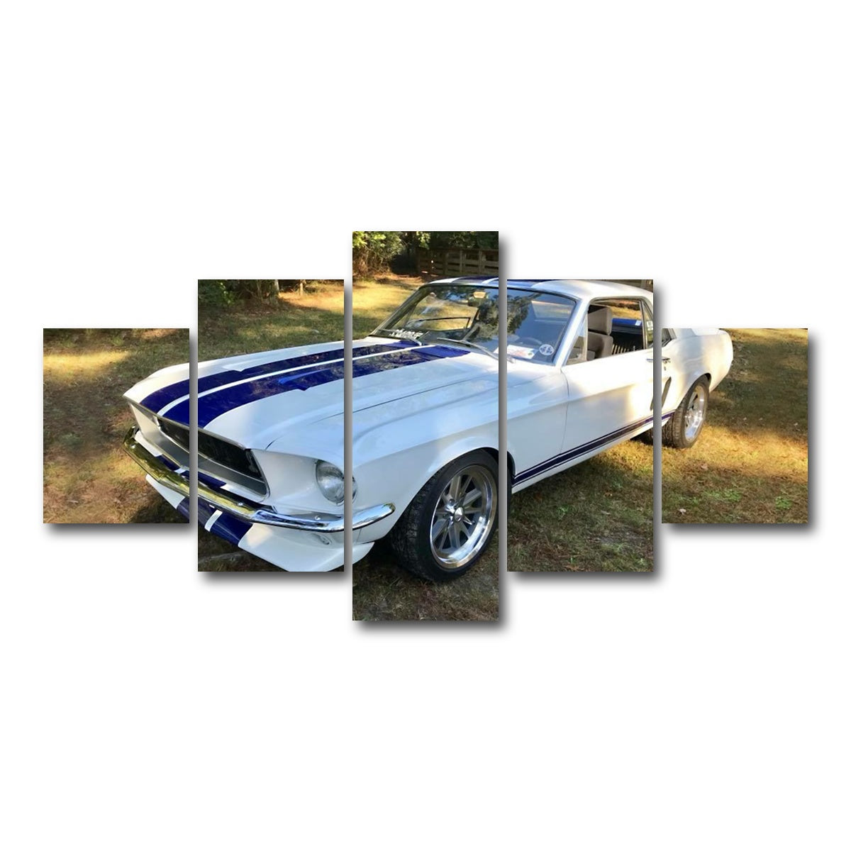 AUTO-MOCKUP WHITE | '68 Mustang | 5 Piece | Gallery Wrap Canvas | group=5_short