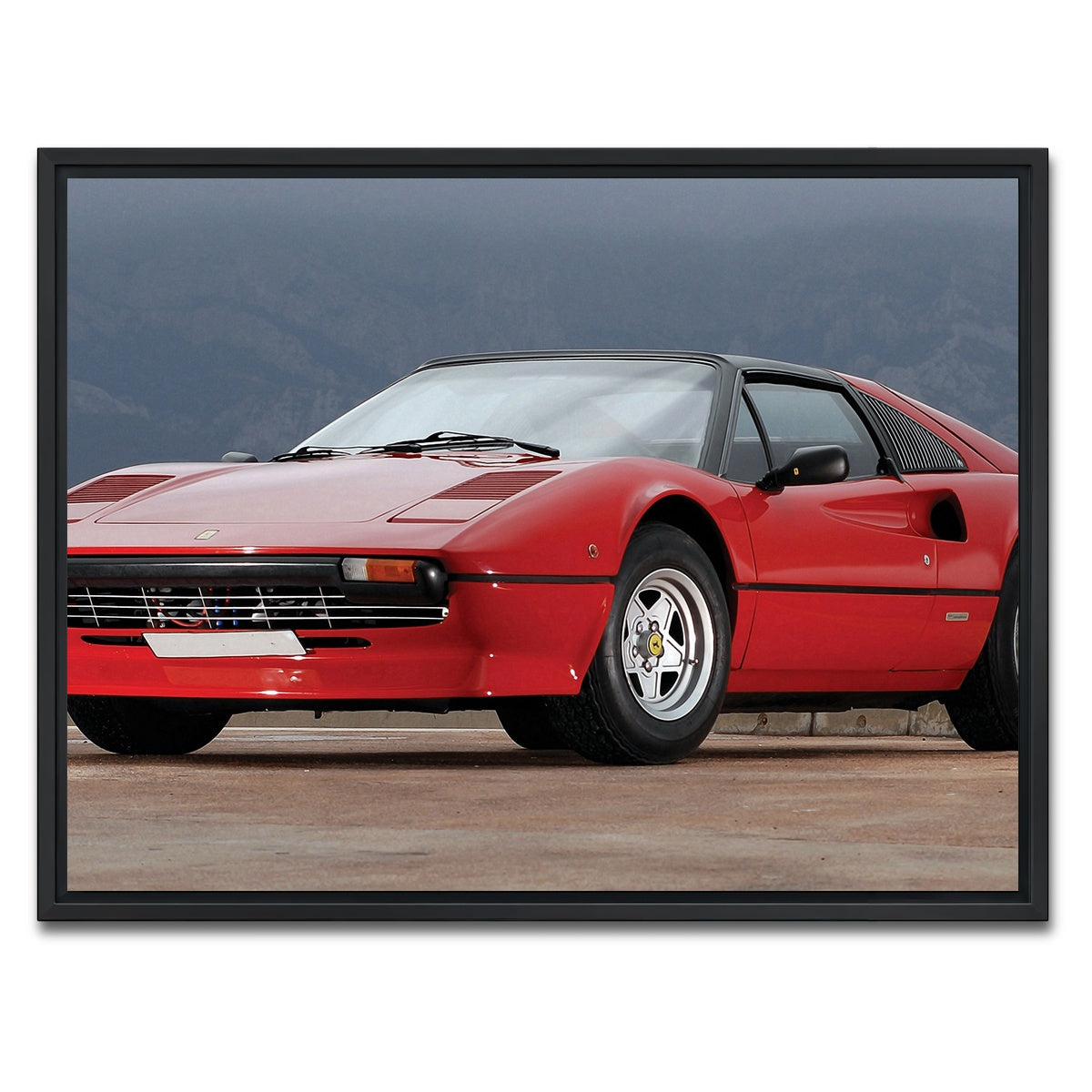 AUTO-MOCKUP WHITE | '77 Ferrari 308 GTS | 1 Piece | Black Framed Canvas | group=4x3