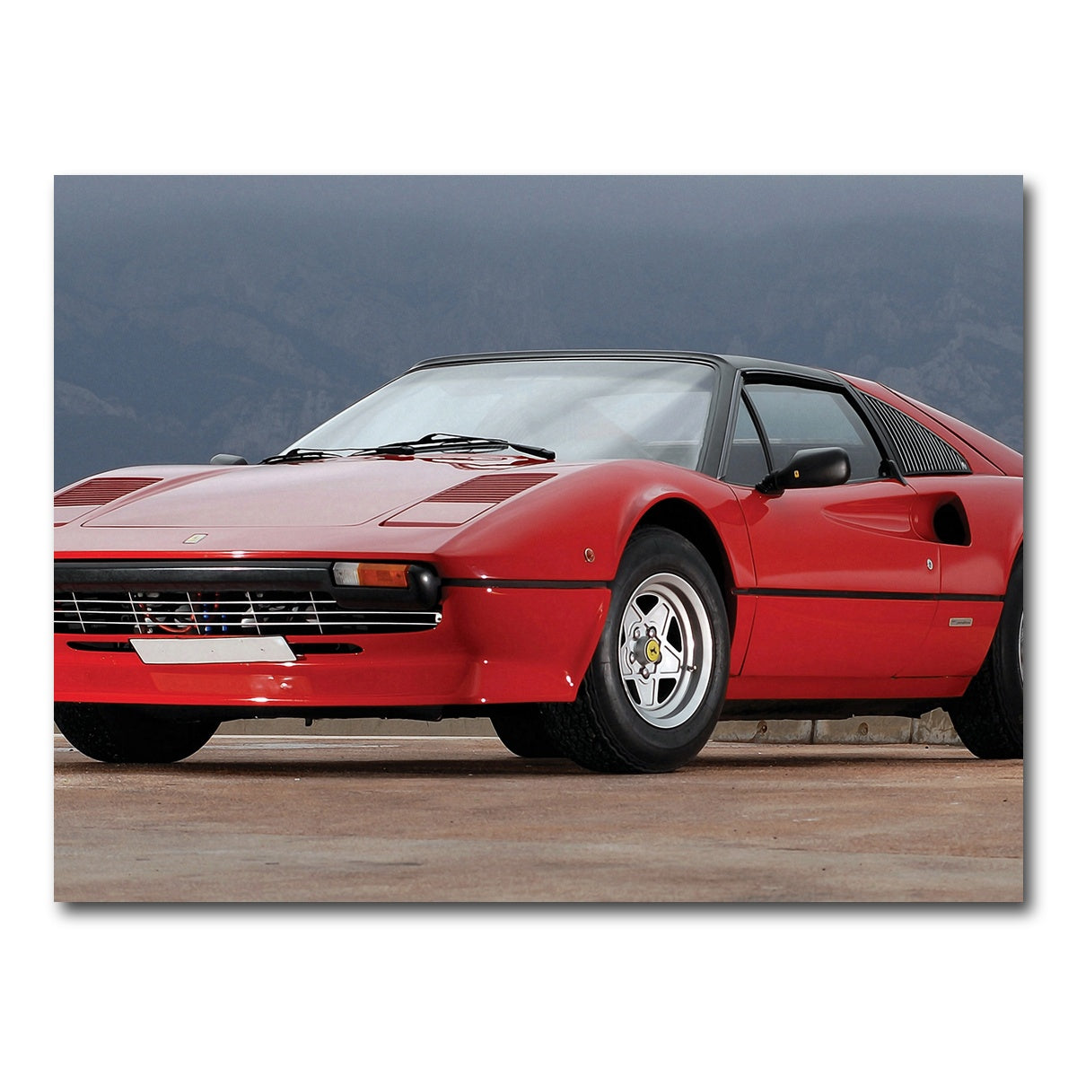 AUTO-MOCKUP WHITE | '77 Ferrari 308 GTS | 1 Piece | Gallery Wrap Canvas | group=4x3