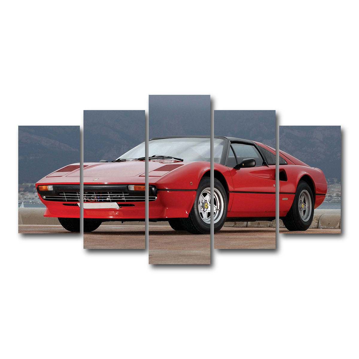 AUTO-MOCKUP WHITE | '77 Ferrari 308 GTS | 5 Piece | Gallery Wrap Canvas | group=5_normal