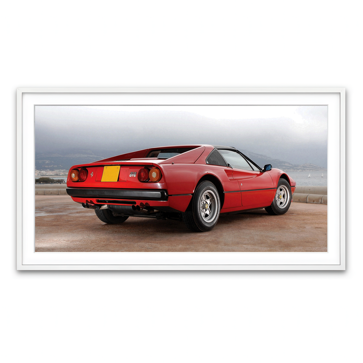 Framed Print 2x1 White