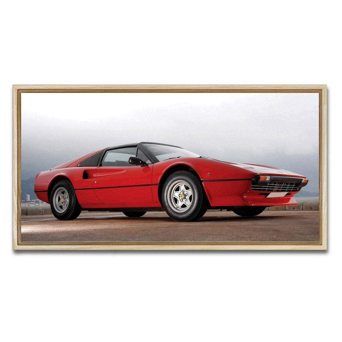 AUTO-MOCKUP WHITE | '77 Ferrari | 1 Piece | Natural Framed Canvas | group=2x1