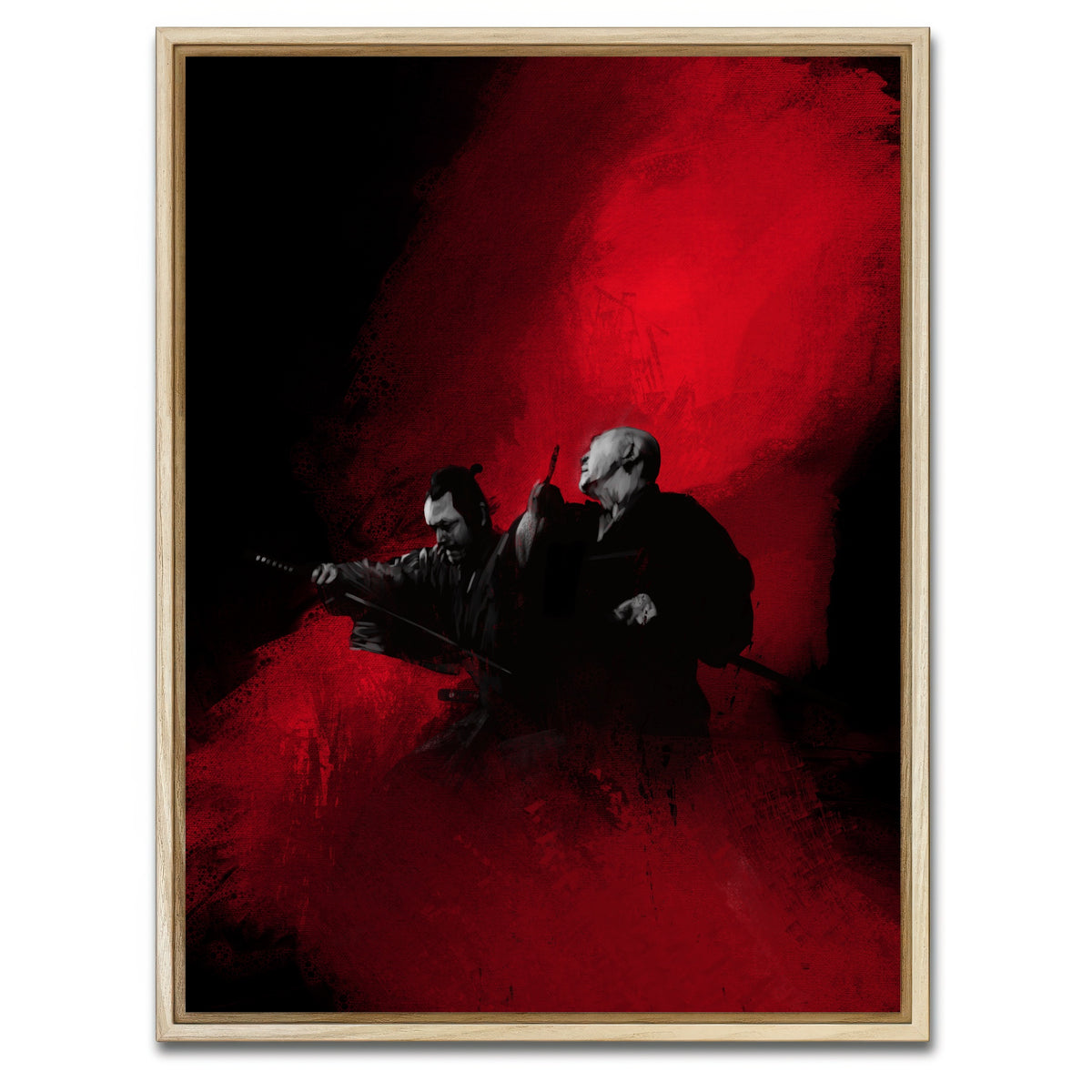 AUTO-MOCKUP WHITE | 7 Samurai | 1 Piece | Natural Frame | group=3x4