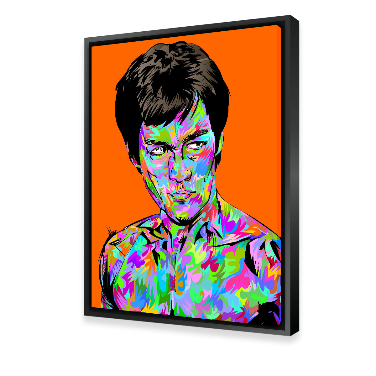 Abstract Bruce Lee Wall Art