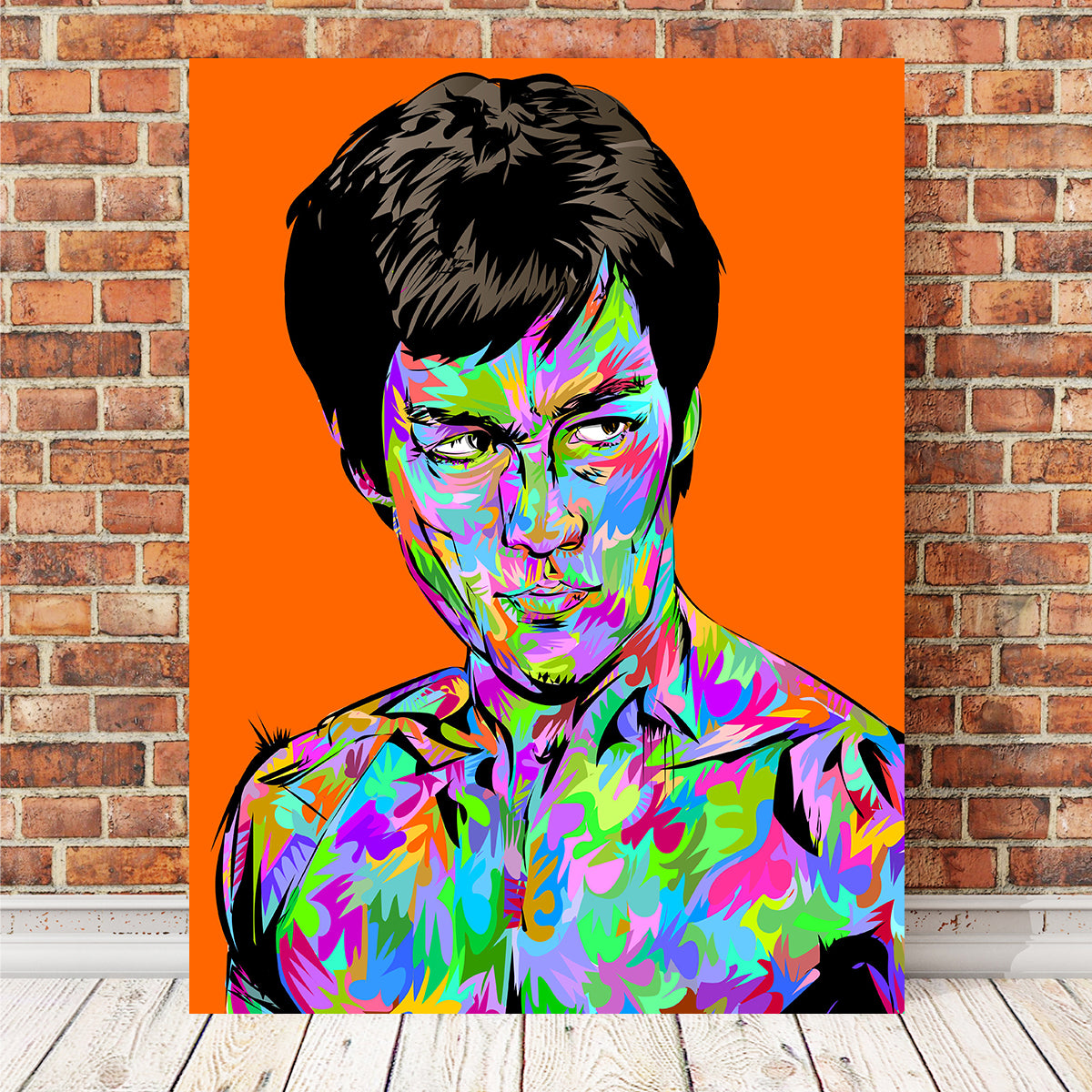 Abstract Bruce Lee Wall Art