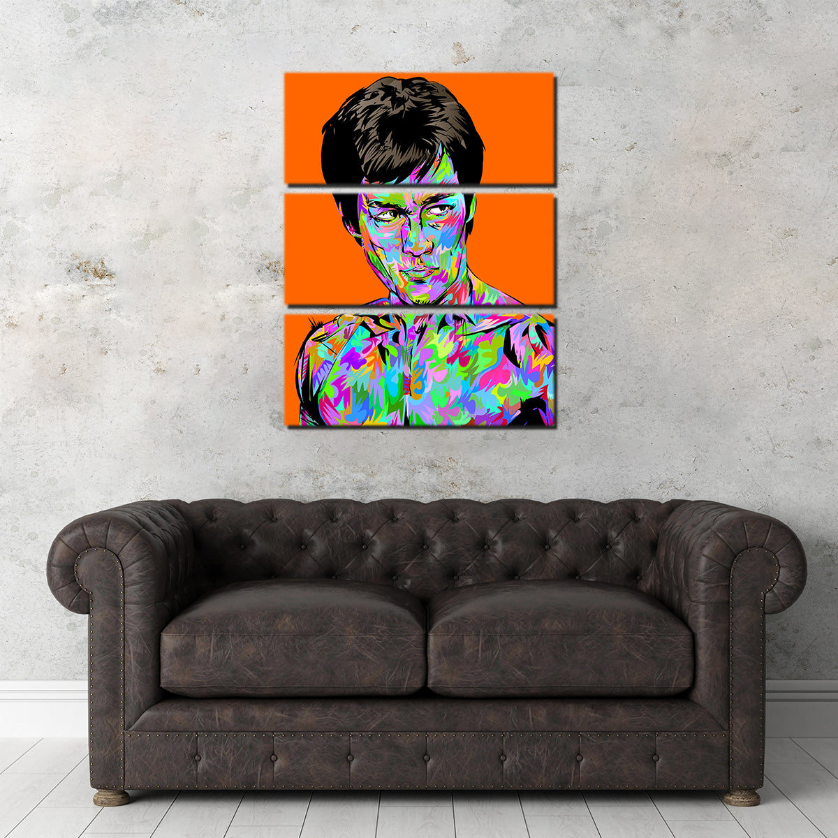 Abstract Bruce Lee Wall Art