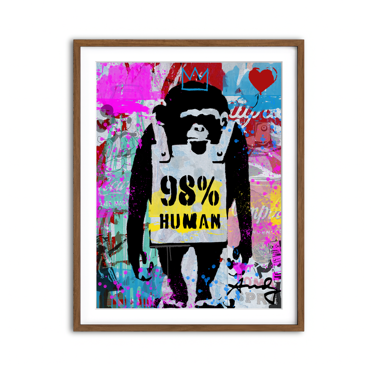 Framed Print 3x4 Walnut