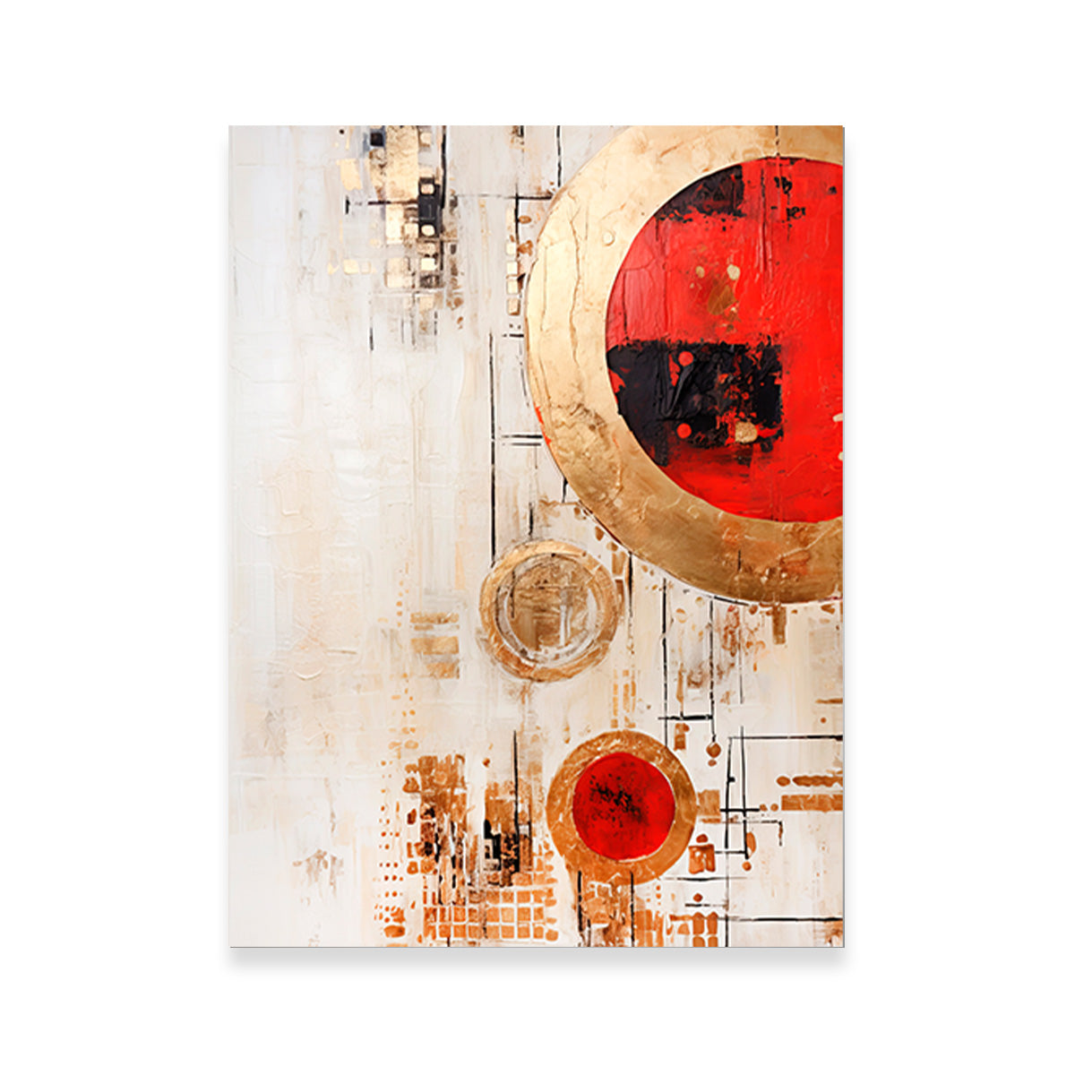 ABSTRACT ART Christmas ornaments Wall Art