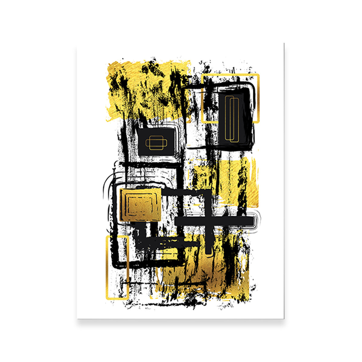 ABSTRACT ART Construction Plan Wall Art