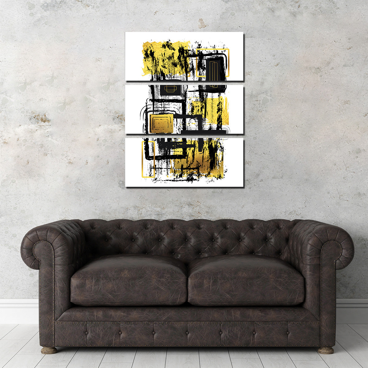 ABSTRACT ART Construction Plan Wall Art