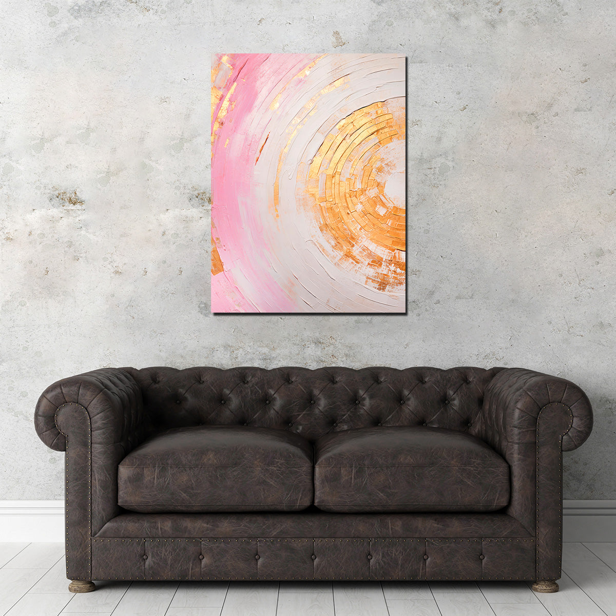 ABSTRACT ART Structures of time Wall Art