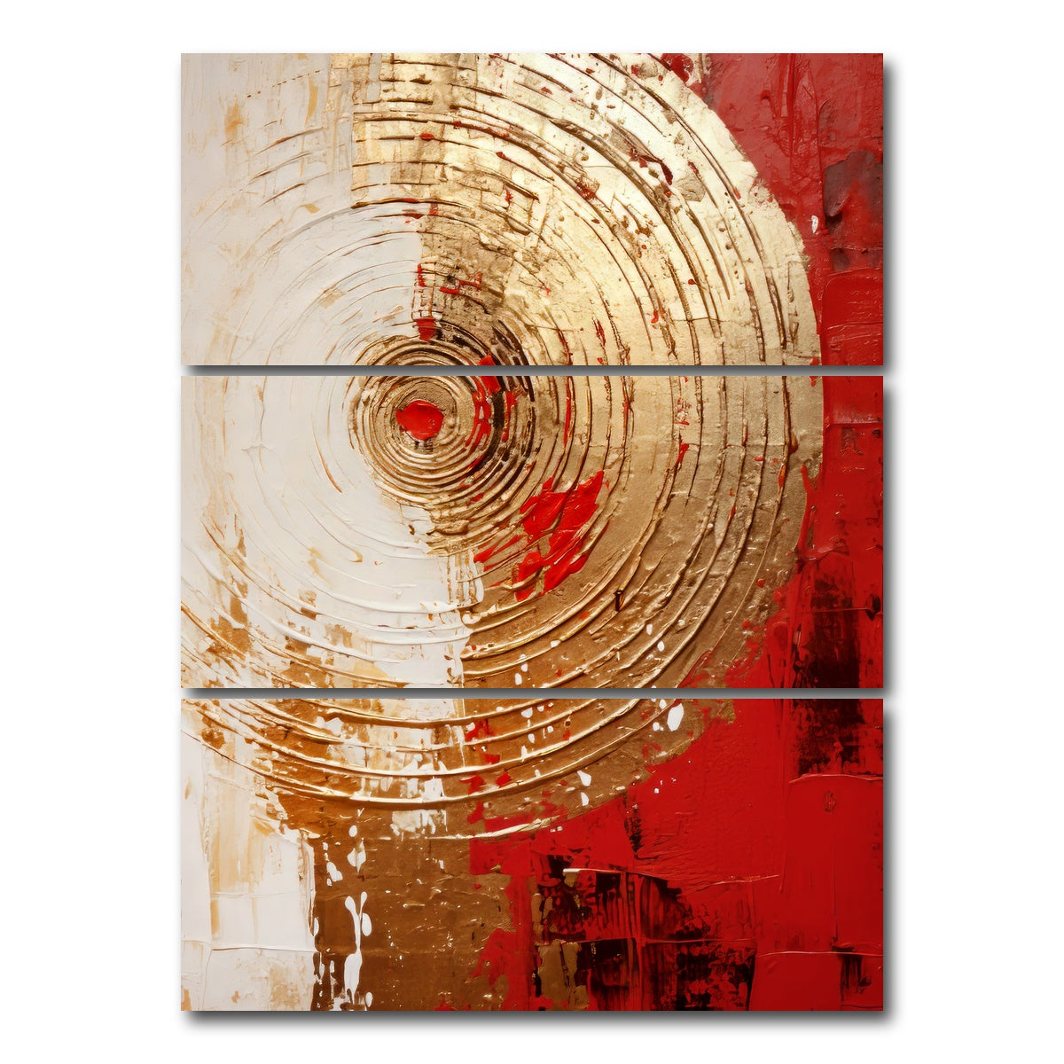 AUTO-MOCKUP WHITE | ABSTRACT ART Anticipation | 3 Piece | Gallery Wrap Canvas | group=8x18_stacked